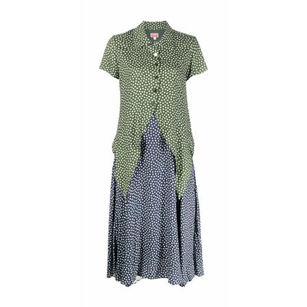 Kenzo, Long Dress Groen, Dames, Maat:S