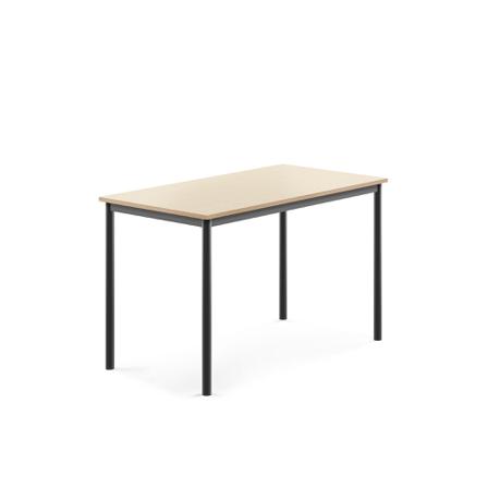 Tisch BORÅS, 1200x700x760 mm, Laminat Birke, anthrazit