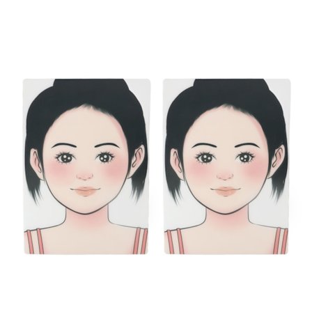 2 stk. Sminke Ansiktsmaling Øvingsbrett Vaskbart Gjenbrukbart Ansiktsmaling Øvingsbrett for Scene Hjem