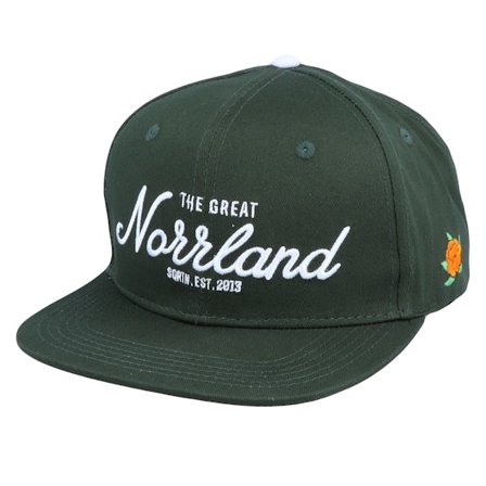 SQRTN - Green - snapback - Cap - Great Norrland Cap Dark Olive/White Snapback - Hatstore