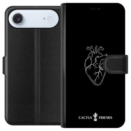 Kompatibelt Plånboksfodral till Apple Apple iPhone 17 Air Kaktus och Vänner - Midnatt Anatomi Hjärta