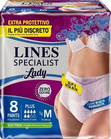 Lines Specialist Lady Pants Plus Mutandina Incontinenza Taglia M