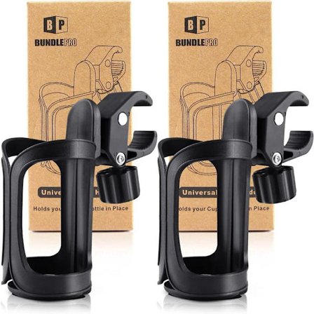 2-pakning Universal Koppholder for Barnevogn, Justerbar Flaskeholder