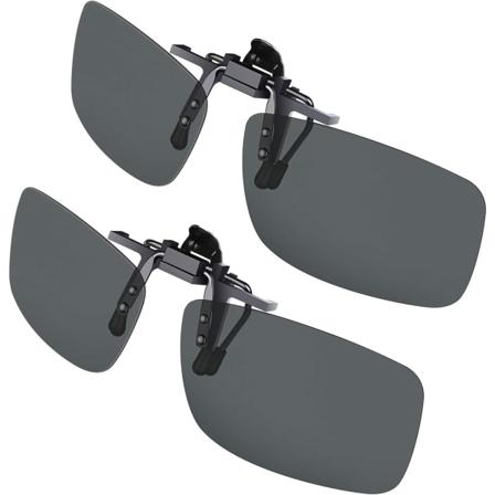 Klipp på Solglasögon, Polariserande Solglasögon [2-pack Dagvision] Klipp