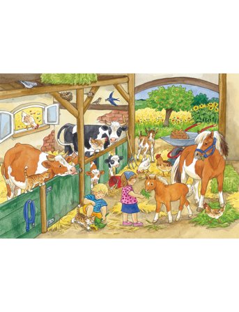 Ravensburger A Day At The Farm - 2X24P - Multi/patterned - ONE SIZE