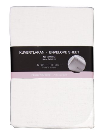 Noble House Envelope Sheet 120X200Cm - White - 120X200CM