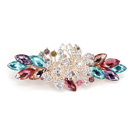 Krystallblomst Hårklemmer Hårspenner MULTICOLOR
