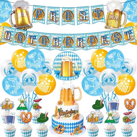 Oktoberfest Party Supplies München Banner Ballong Set Party Dekorationstillbehör