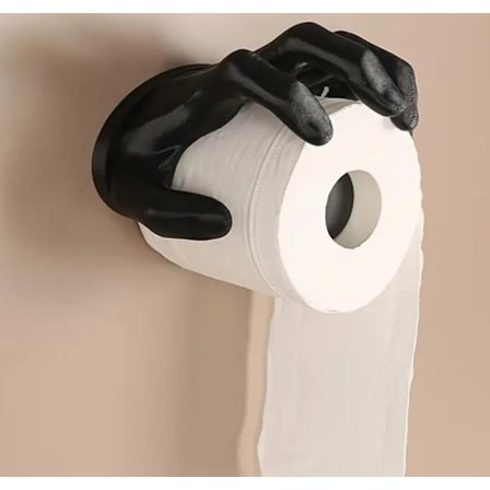 Uniikki WC-paperiteline goottilaiseen tyyliin, hauska vessapaperiteline