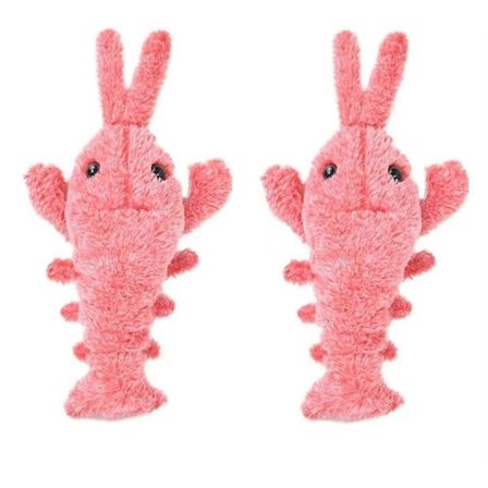 Elektriska hoppande kattleksaker, simuleringshummerhundleksak, USB-laddning med kattmynta plyschkattleksak, husdjurshundar katter fyllda, B[D]