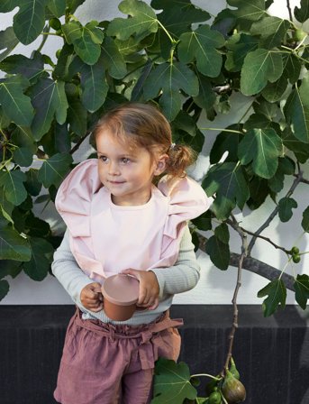 Elodie Details Baby Bib - Powder Pink - Pink - ONE SIZE