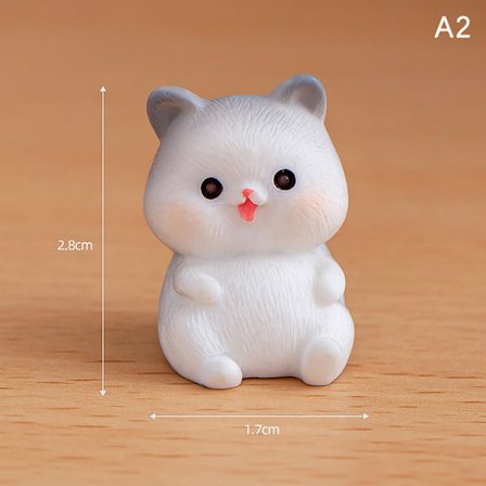 Miniature e Cat Micro Landscape Resin Ornament for Home Decora