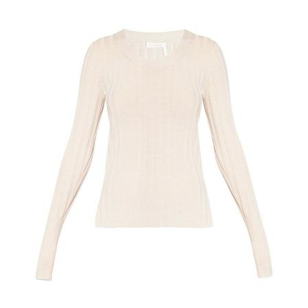 See by Chloé, Ribbed top Beige, Dames, Maat:M