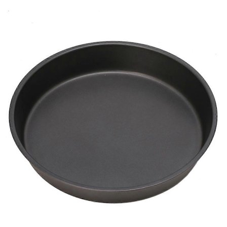 Ny Rund Dyb Pizzaform Non-stick Tærtebakke Bage Køkkenredskab 24cm Stål