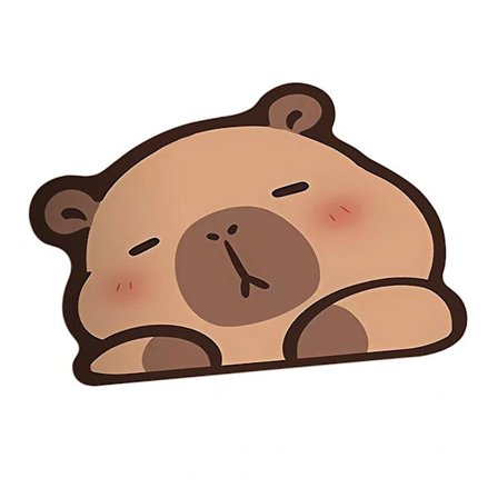 【PP】Badeværelsesmåtte med Kapivar-motiv, brusemåtte, skridsikker gulvmåtte til badekar, toiletmåtte, brusemåtte, bademåtte, badeværelsesmåtte B 