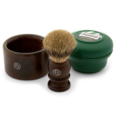 Klassisk Barbersæt i Ibenholt til mænd - Barbersæt