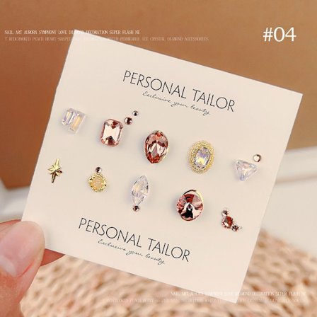 Edelstener Krystall Nail Accessories Rhinestones Negler Ornamenter ROSE