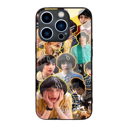 Passer til Apple glas telefoncovers med Stranger Things anime