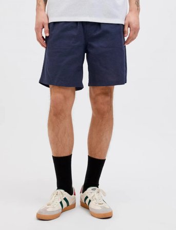 Jack & Jones Jpstjaiden Summer Linen Blend Short Sn - Blue - M