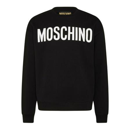 Moschino Logo Sweatshirt , Zwart , Heren , Maat: S