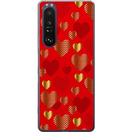 Kompatibel Mobilcover til Sony Sony Xperia 1 III GoldenHearts