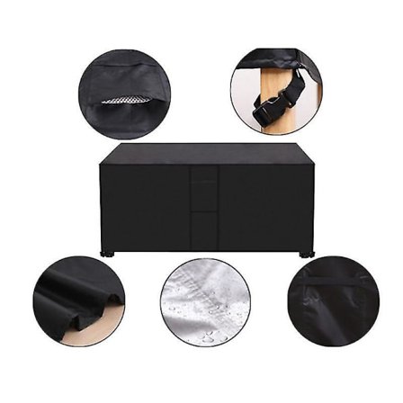 420d Svart Utendørs Vanntett Oxford Stoff Møbeltrekk Med