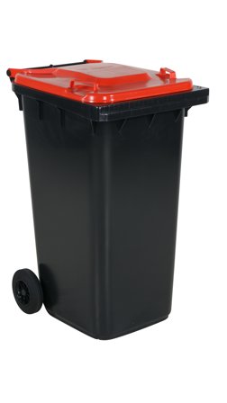 Swedmach 2124031203 Avfallsbeholder 240 l Rødt lokk, Lager & miljø