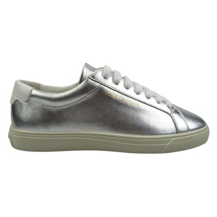 Saint Laurent Andy Low Top Sneakers Grå, Dame, Størrelse: 36 EU