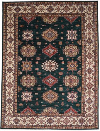 Kazak Ariana Matta Orientalisk Svart/Brun Stor (Ull, Afghanistan)