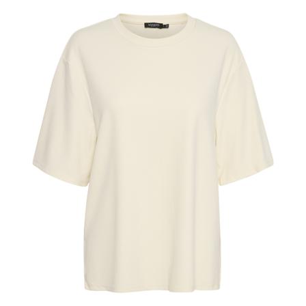 Soaked in Luxury Filli Boxy Tee SS , Beige , Dames , Maat: M T-shirts