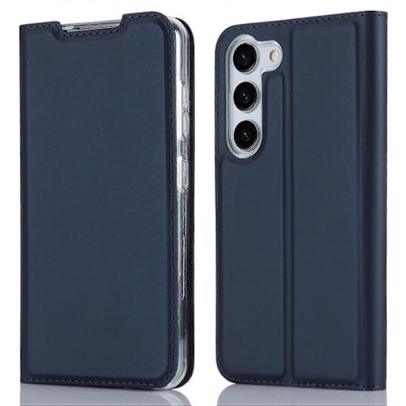 Stativ Telefondeksel for Samsung Galaxy S23, PU Lær Kortholder Magnetisk Folio Deksel