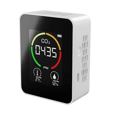 Jordbruksproduktion Växthus CO2-mätare - Vit koldioxiddetektor