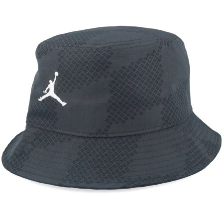 Jordan - Schwarz bucket Hut - Jordan Apex All Over Print Light Silver/Black Bucket @ Hatstore