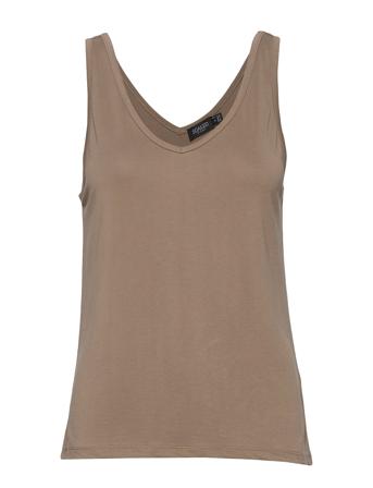 Slcolumbine Tank Top Top Ærmeløs Top Brun Soaked In Luxury