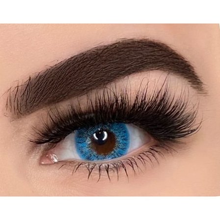 Snöblå- linser för både mörka och ljusa ögon,med linsetui