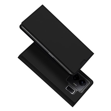 Dux Ducis Skin Pro-etui til Realme GT Neo 5 / Realme GT3 Flip Cover Card Wallet Stand Sort