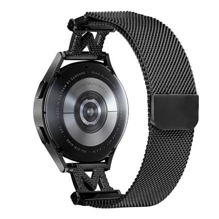 M-Type Milanese Bands SyncUP Barnklocka Metallarmband i rostfritt stål - Svart