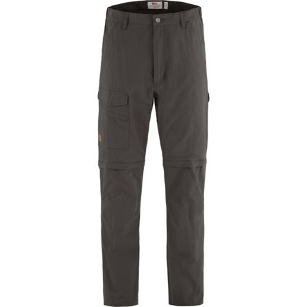 Fjällräven Herr's Travellers MT Zip-off Trousers in Dark Grey | Size: 56, Micro Travel