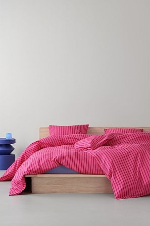 Jotex - Pussilakanasetti Orgaaninen Kirsikka/ruoste Kirsikka/ruoste - SIMA - Osta Kapeat sängyt Jotex