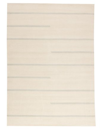 Tapis Handloom Pattern 220X320 Beige/Orange (Laine, Inde)