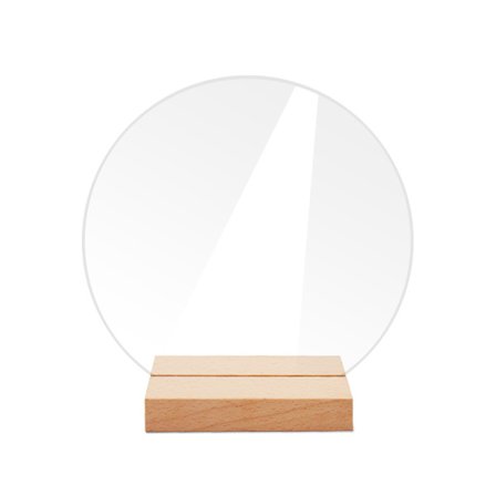 #Rund Akryl Bordplade med Fod - Stor, Bryllupsbordnummer#