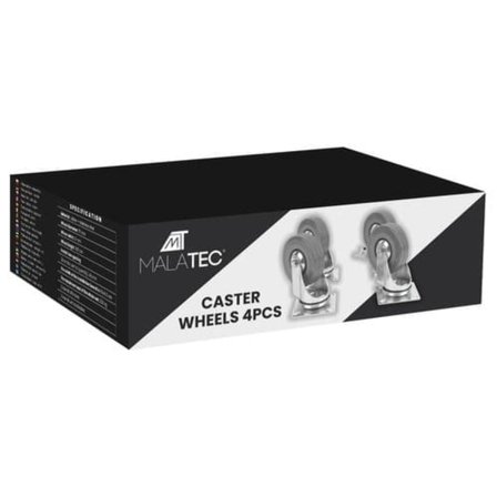 Svängbara Hjul med Broms / Transporthjul - 4 st – PA