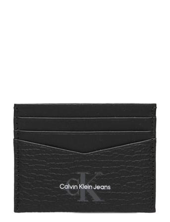 Mono Textured Cardcase 6Cc Accessories Wallets Cardholder Svart Calvin Klein