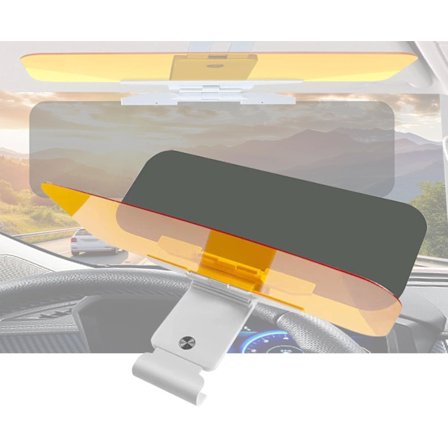 Detta solskydd för bilen har antireflexfunktion, är utrustat med polariserade linser och justerbart UV-skydd, vilket garanterar säker körning