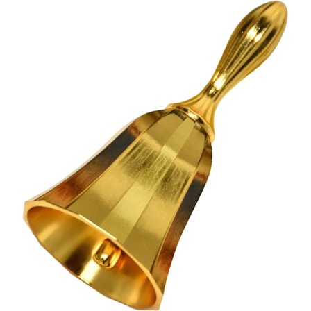 Klokke, Håndklokke, Metal Håndklokke, Håndklokke, Håndklokke Bordklokke til Skole, Restaurant, Hotel, Jul