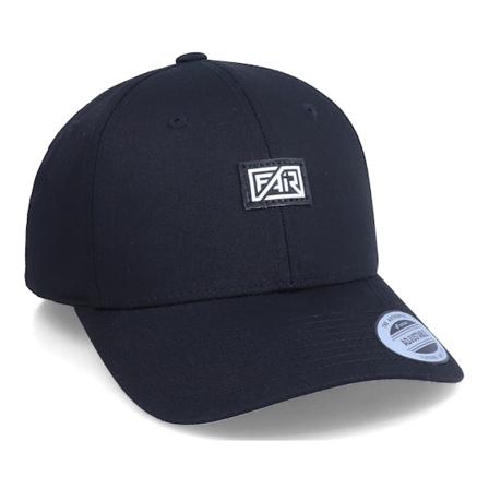 Fair - Patch Vinyl Logo Curved Black Adjustable Adjustable Black Cap - @ Hatstore