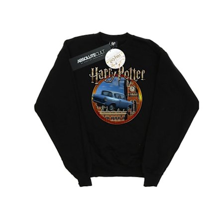 Harry Potter Pojkar Flygande Bil Sweatshirt 3-4 År Svart