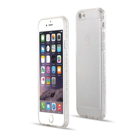 iPhone SE & iPhone 7/8 Mjukt, Genomskinligt Skal Strassbumper