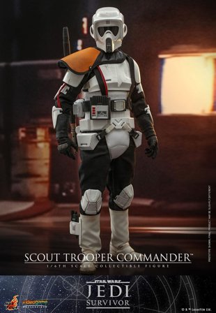 Star Wars Jedi Survivor Action Figure 1/6 Scout Trooper Commander 30 cm