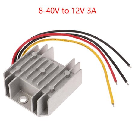 8V-40V til 12V 3A 36W stabilisatortransformator DC-omformer Regula
